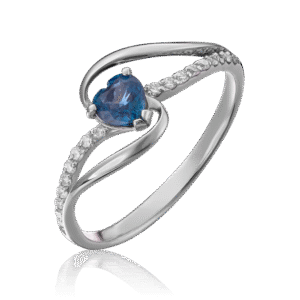 white gold sapphire  and diamond ring-077