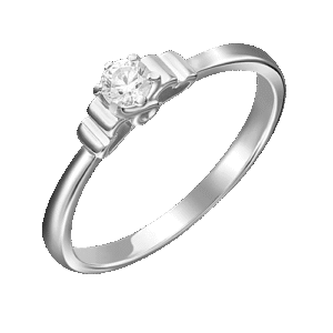 white gold diamond ring-075