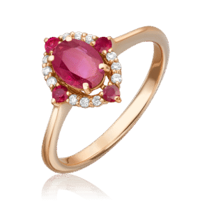 rose gold ring with rubies and diamonds-088