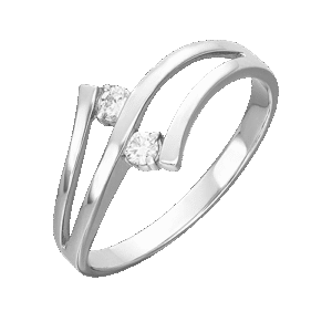 white gold diamond ring-070