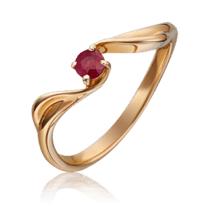 rose gold ruby ring-081
