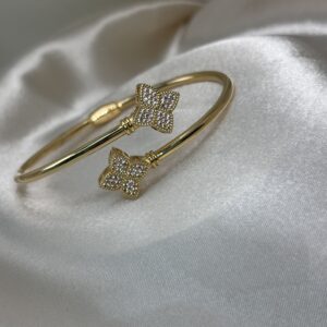 18K GOLD DESIGN FLORAL WITH DIAMOND