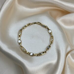 18k Dual Link Bracelet