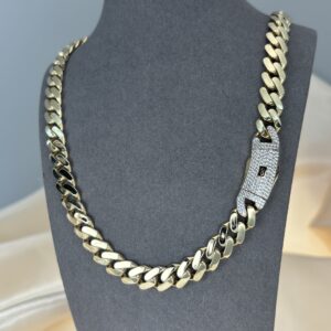 14k MONACO WITH INFINITY CHAIN