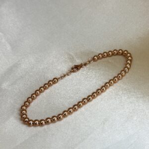 18K ROSE GOLD MINI PEARL BRACELET