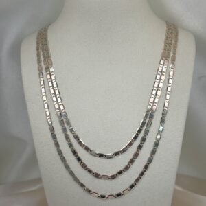 14K TWO TONE BOX CHAIN