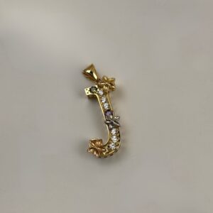 14K J LETTER PENDANT