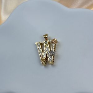 14K W LETTER PENDANT