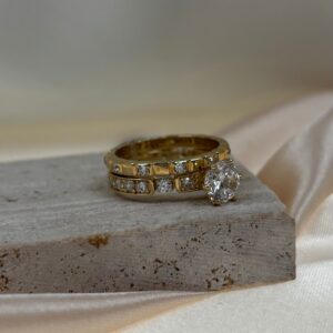 14K DIAMOND STUD CLUSTER