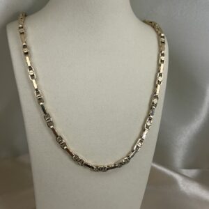 14K MONOGRAM CHAIN