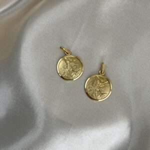 14K YELLOW GOLD ST.MICHAEL THE ARCHANGEL MEDAL
