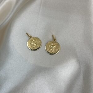 14K YELLOW GOLD ST. CHRISTOPHER MEDAL PENDANT