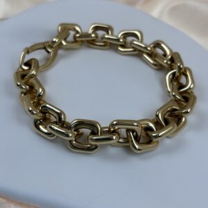 14K YELLOW GOLD SQUARE LINK CHAIN