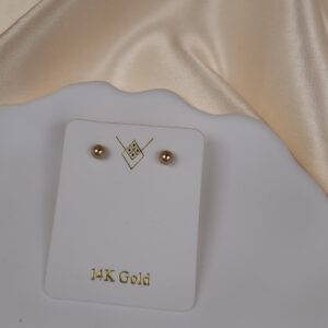 14K GOLD STUD EARRINGS