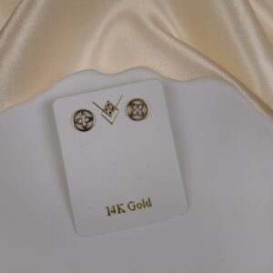 14K GOLD STUD EARRINGS