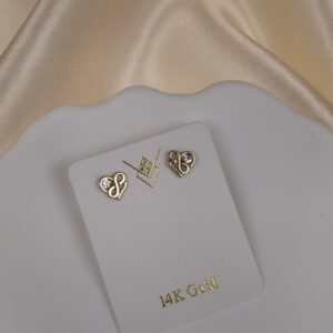 14K ROSE GOLD INFINITY WITH SPARKLING DIAMOND