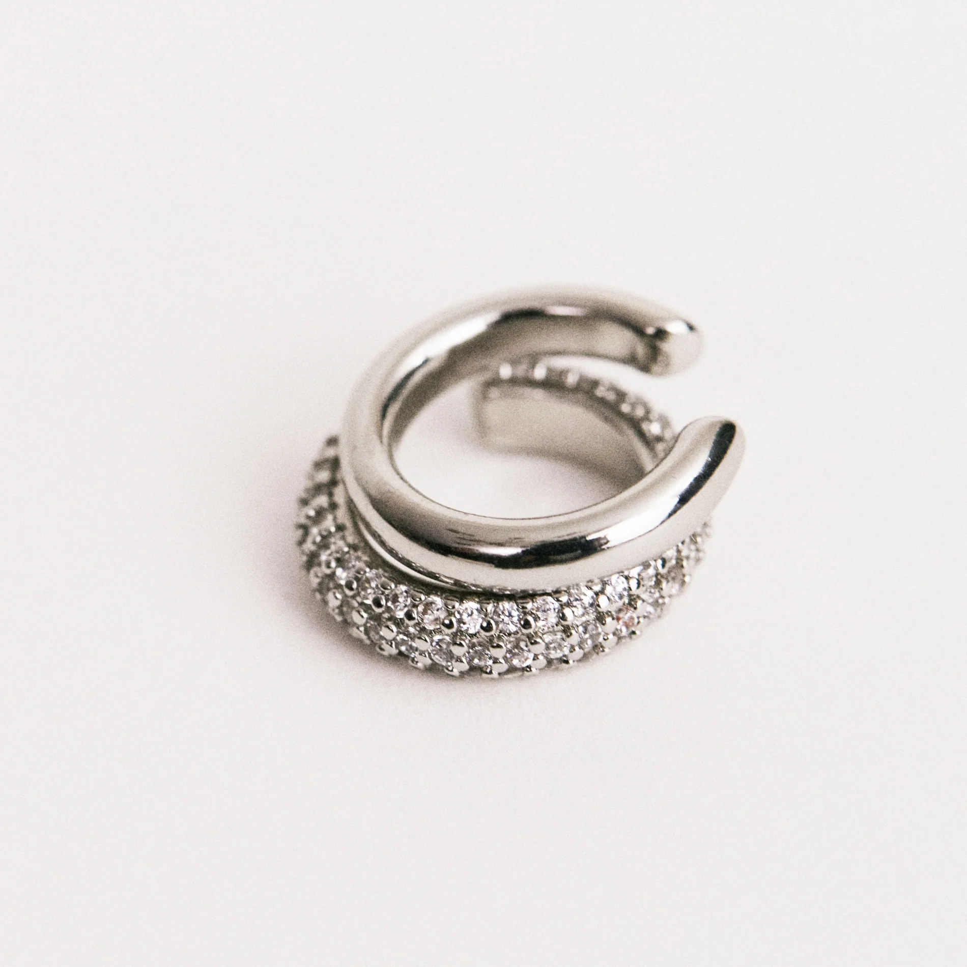 EARCUFF DOBLE VERA SILVER