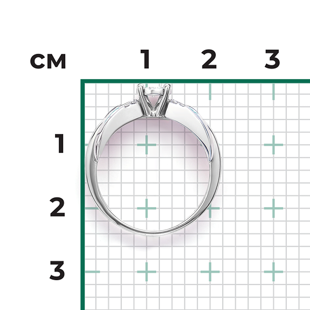 white gold diamond ring-082