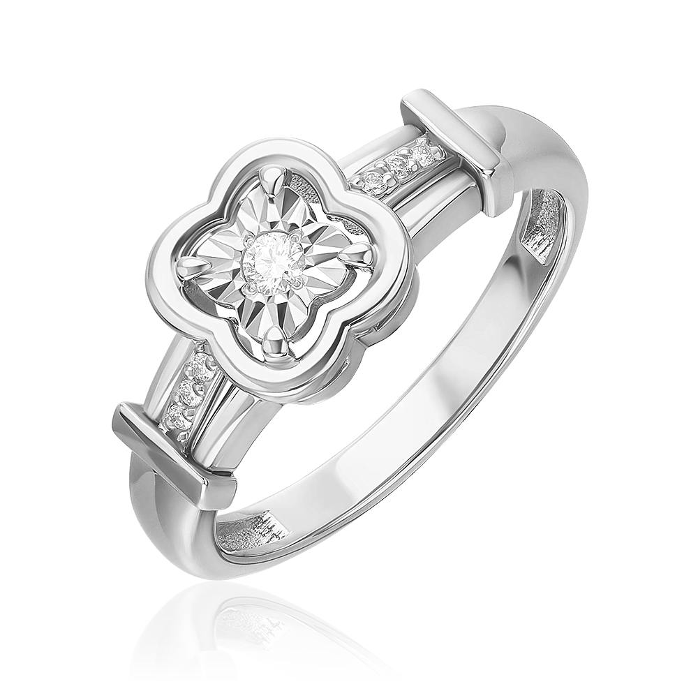 White Gold Diamond Ring-041