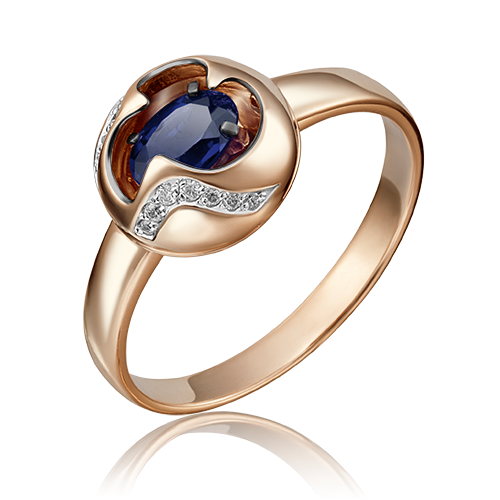 Rose Gold Sapphire Ring-042