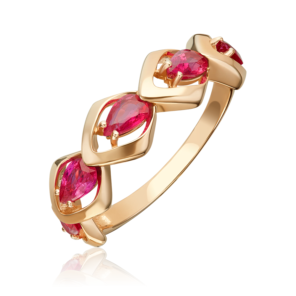 Rose Gold Ruby Ring-031
