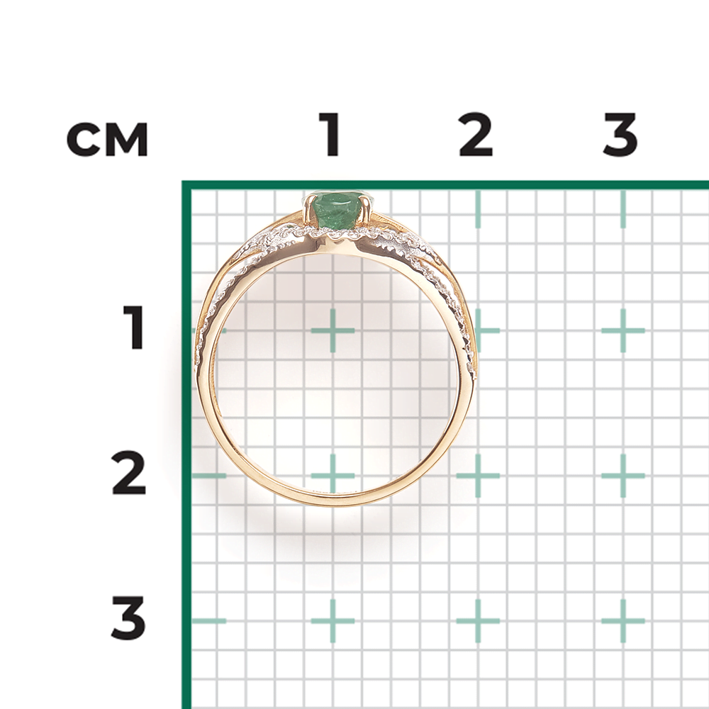 Rose gold with Emeralds and Diamonds-059