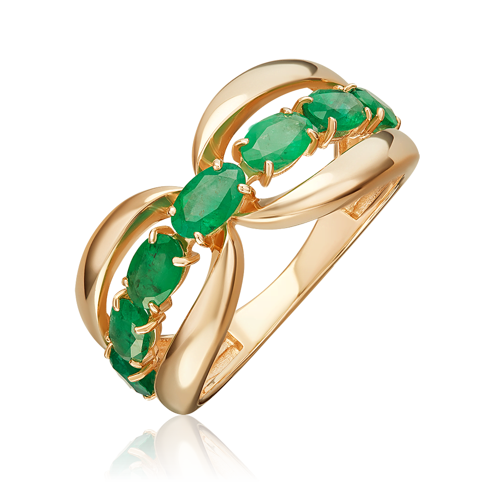Rose Gold Emerald Ring-002