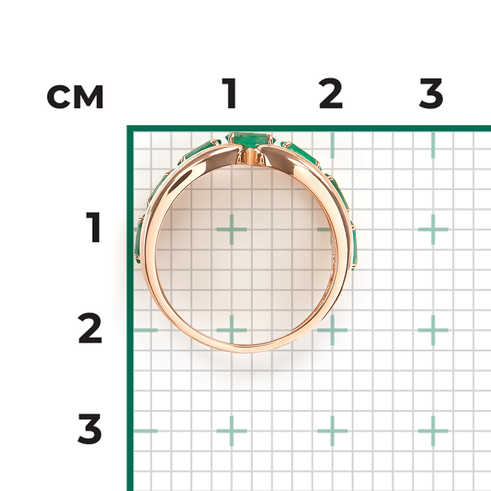 Rose Gold Emerald Ring-002
