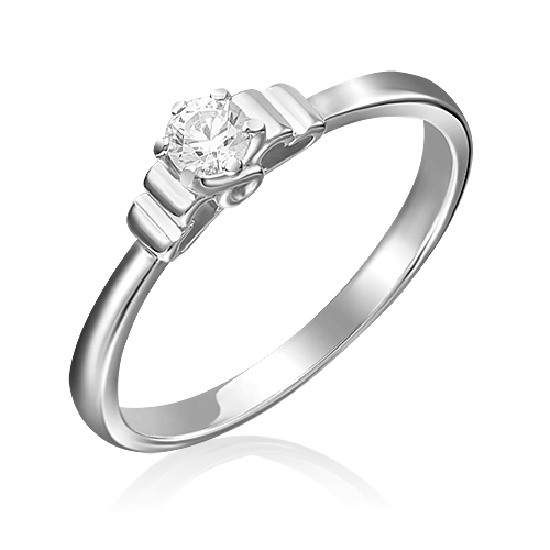 white gold diamond ring-075