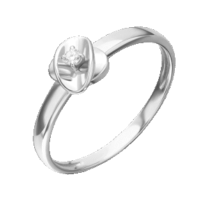 White Gold Diamond Ring-104