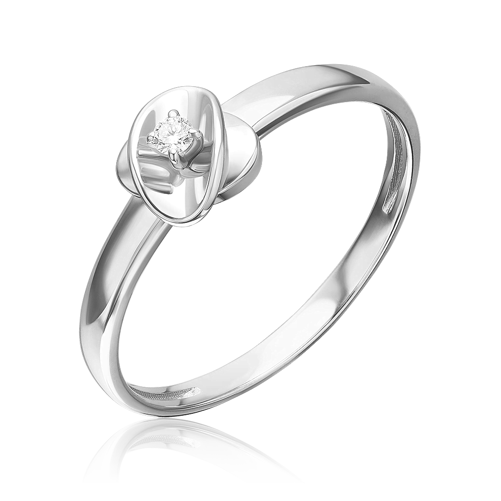 White Gold Diamond Ring-104