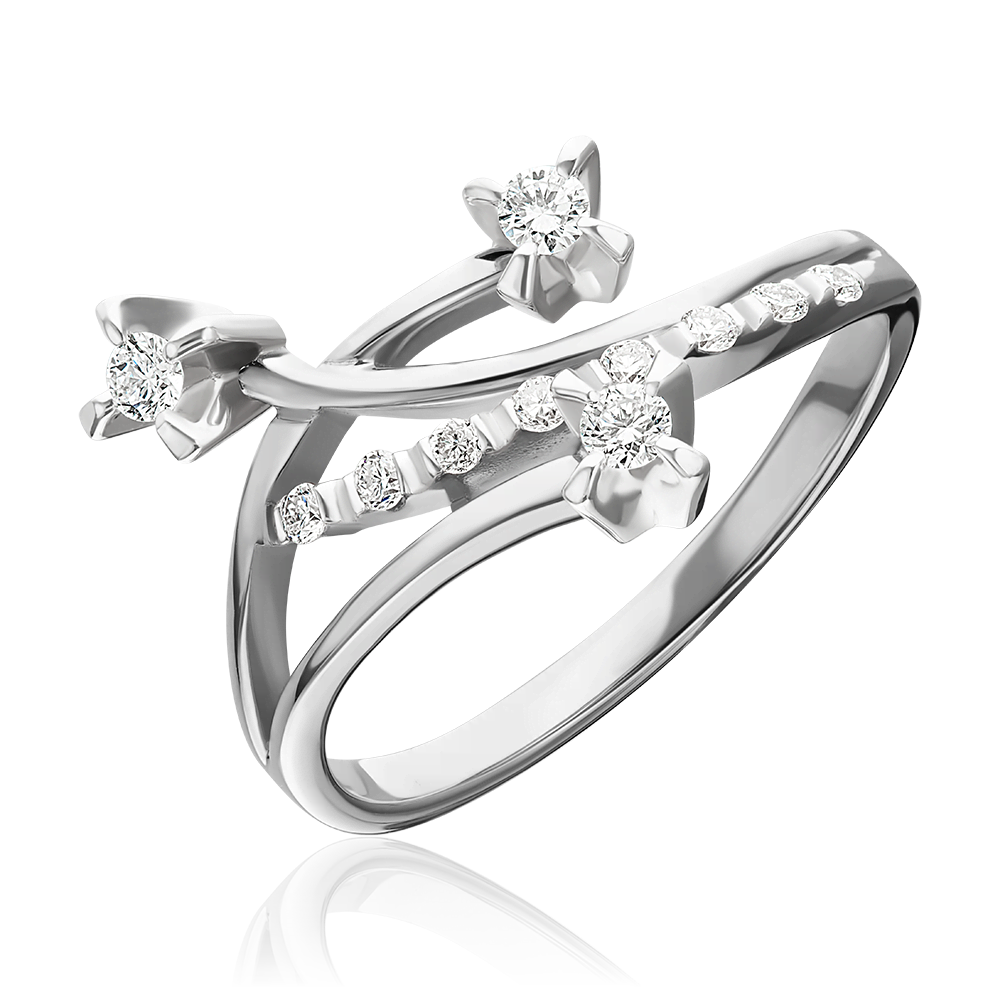 White gold diamond ring-017