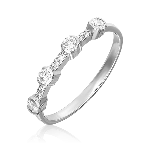 White Gold Diamond Ring-025