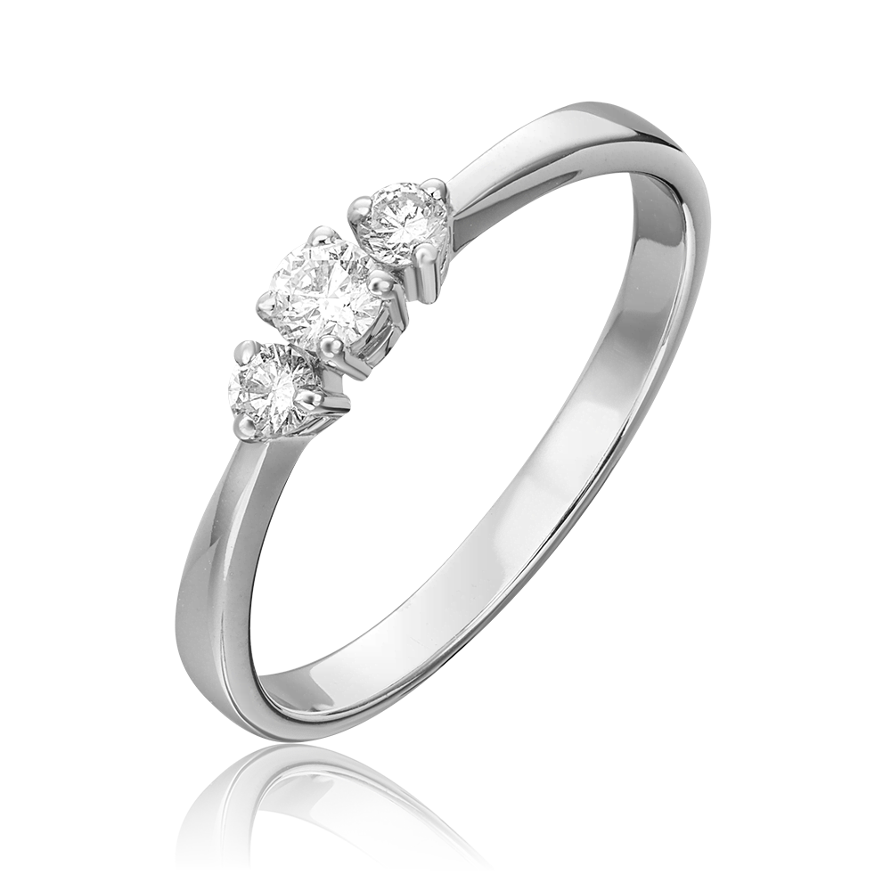 White Gold Diamond Ring-113