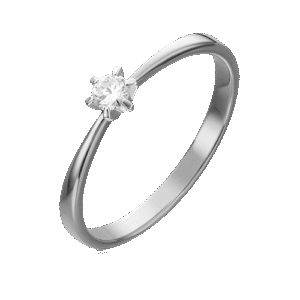White Gold Diamond Engagement Ring-111