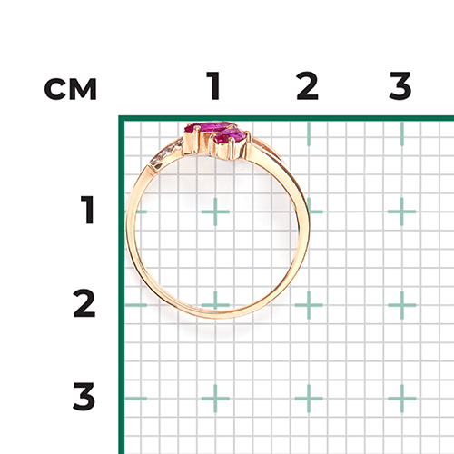 rose gold ring with rubies and diamonds-098