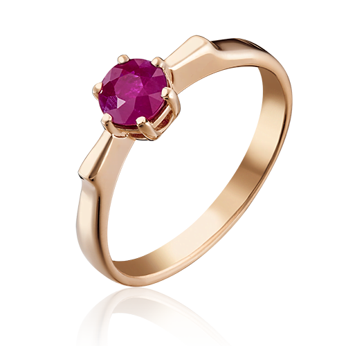Rose Gold Ruby Ring-032