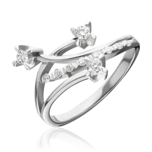 White gold diamond ring-017