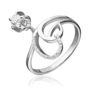 White gold diamond ring-006