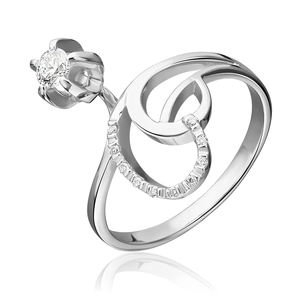 White gold diamond ring-006