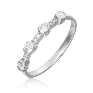 White Gold Diamond Ring-025