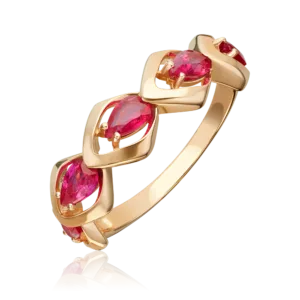 Rose Gold Ruby Ring-031