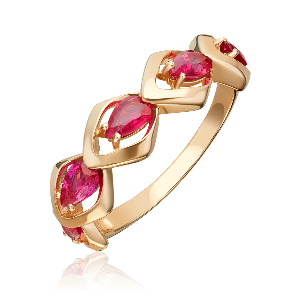 Rose Gold Ruby Ring-031