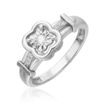 White Gold Diamond Ring-041