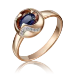 Rose Gold Sapphire Ring-042