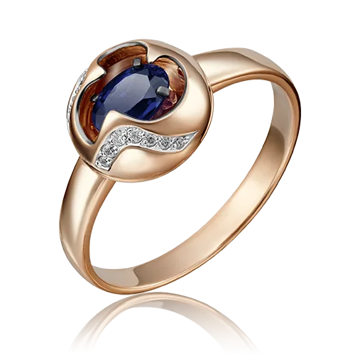 Rose Gold Sapphire Ring-042