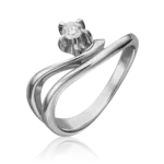 white gold diamond ring-054