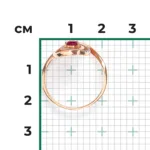 rose gold ruby diamond ring-066