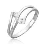white gold diamond ring-070