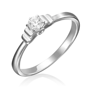 white gold diamond ring-075